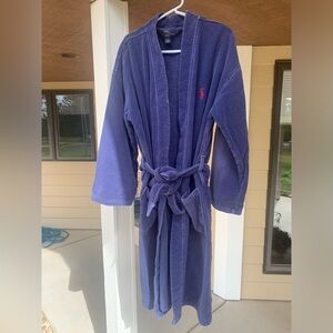 Polo Ralph Lauren as new blue super soft cozy terry cloth bath robe S/M